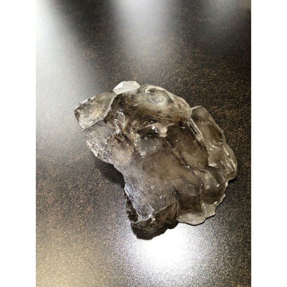 Elestial Smoky Black Quartz Crystal 15oz, Grounding Protection Metaphysical - Picture 5 of 16